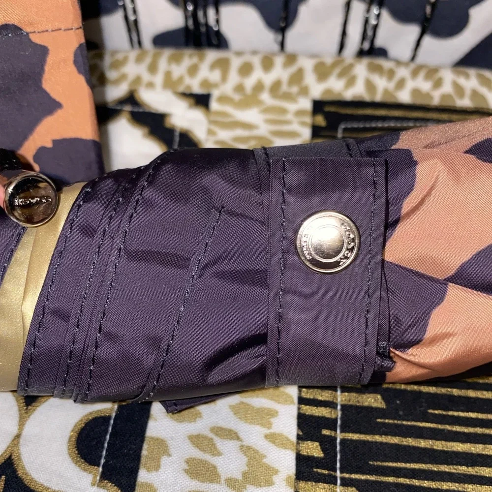COACH UV PROTECTION UMBRELLA N LEOPARD PRINT